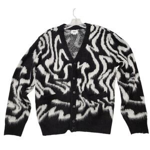 Obey Men's Pally Cardigan Size Medium Black Multi